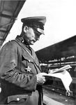 Ein Reichsbahner aus der Rbd Berlin, der zur sogenannten "Bahnschutzpolizei-Reserve" gehörte. (1934) <i>Foto: RVM</i>