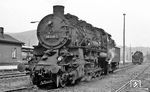 Porträtaufnahme von 58 2051 (Rheinmetall, Baujahr 1921) im Bahnhof Aue. (07.1976) <i>Foto: Burkhard Wollny</i>