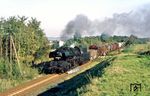 50 3673 (Bw Glauchau) mit Ng 64364 aus Glauchau kurz vor Penig. (25.09.1986) <i>Foto: Wolfgang Bügel</i>