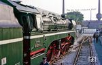 02 0201 hat das Ziel ihrer Reise in Nürnberg Ost erreicht. In der Ausstellung stand sie bis zur ihrer Rückfahrt am 21. August 1985 kalt abgestellt. (21.06.1985) <i>Foto: Joachim Bügel</i>