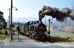 99 1780 auf der Schmalspurbahn Cranzahl – Oberwiesenthal in Kretscham-Rothensehma.  (03.10.1973) <i>Foto: Robin Fell</i>