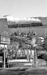 99 1771 passiert die frisch gewaschene Wäsche bei Neudorf. Bereits 1921 gründete Henkel eine Produktionsstätte für Waschmittel in Genthin/Sachsen-Anhalt. In den 1950er Jahren wurde es in der DDR zum "Volkseigenen Betrieb (VEB) Persil-Werk" umgewandelt, welches wenig später als "VEB Waschmittelwerk Genthin" firmierte. Zunächst wurde hier noch ein "Ost-Persil" hergestellt, welches aber ab Ende der 1950er mit Ende der Markenrechte unter dem Namen nicht mehr vertrieben werden durfte. Als Ersatz wurde "Spee" geboren (Spee = Spezielle Entwicklung), das das meistverkaufte Waschmittel der DDR war und 80% des Verbrauchs abdeckte. "Spee" überlebte die DDR, allerdings ist es kein Ostprodukt mehr, denn das Waschmittelwerk Genthin zog 2009 zum Henkel-Hauptwerk nach Düsseldorf um. (02.1976) <i>Foto: Burkhard Wollny</i>