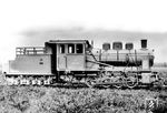 Schmalspurlok Nr. 293 der GR-Reihe (GR = Germanskaja reparazja), mit dem am Führerhaus angebrachten Kürzel CCCP, wohl aufgenommen in einem vorläufigen Fotografieranstrich. (1950) <i>Foto: Slg. Eisenbahnstiftung</i>