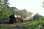 01 0508 (Bw Wittenberge) mit D 1333 aus Hamburg kurz vor Berlin-Wannsee. (07.06.1976) <i>Foto: Lutz Hornung</i>