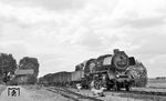 50 0068 mit einem Güterzug bei Pasewalk. (07.1976) <i>Foto: Burkhard Wollny</i>