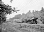 52 5642 (Bw Bautzen) auf Falschfahrt zwischen Dresden-Klotzsche und Bk. Hellerau. (08.07.1968) <i>Foto: Will A. Reed</i>