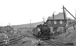 99 1771 fährt mit einem Personenzug nach Oberwiesenthal aus Cranzahl. (04.1976) <i>Foto: Burkhard Wollny</i>
