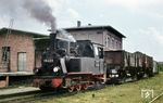Einsatzbilder der 99 4511 auf der Havelberger Strecke sind selten. Abfahrbereit steht das „Meppel“ hier mit dem Gmp 3013 nach Glöwen in Havelberg (ab 12.58 Uhr).  (30.08.1967) <i>Foto: Klaus Kröber (Sammlung Ludger Kenning)</i>