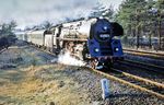 01 0505 mit D 337 aus Hamburg an der Avus bei Berlin-Grunewald.  (1975) <i>Foto: Karsten Risch</i>