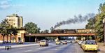 Eine Wittenberger 01.5 mit D 1333 auf der "Straße des 17. Juni" (Bundesstraße 2) am S-Bahnhof Berlin-Tiergarten. Im Hintergrund schaut der Sockel der Siegessäule unter der Brücke durch. (1975) <i>Foto: Karsten Risch</i>