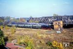 Durchfahrt des Sonderzuges mit 74 1230 im Güterbahnhof von Berlin-Charlottenburg. (11.1984) <i>Foto: Karsten Risch</i>