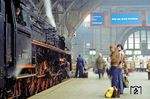 Ankunft in Leipzig Hbf mit 01 0524 aus Saalfeld. (03.1979) <i>Foto: Dr. Uwe Knoblauch</i>