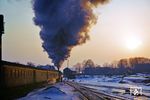 Ausfahrt des D 562 nach Berlin-Schöneweide mit 03 2002 in Berlin-Schönefeld. (03.1979) <i>Foto: Dr. Uwe Knoblauch</i>