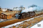 41 1123 erreicht mit P 6454 (Magdeburg - Oebisfelde) den Haltepunkt Vahldorf. (02.1978) <i>Foto: Dr. Uwe Knoblauch</i>