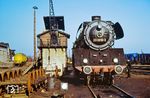 Die Stralsunder 03 0010-3 (03 1010) restauriert in der Est Saßnitz. Das frühere Bw Saßnitz wurde bereits zum 01.10.1969 in eine Einsatzstelle des Bw Stralsund umgewandelt.  (11.04.1979) <i>Foto: Dr. Uwe Knoblauch</i>