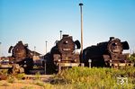 Neben 41 1326 und 41 1120 wartete noch 41 1329 in Neubrandenburg auf ihr weiteres Schicksal. Ihr Dasein wurde am 7. August des gleichen Jahres entschieden (z), die Ausmusterung erfolgte am 2. März 1978. (10.07.1977) <i>Foto: Dr. Uwe Knoblauch</i>