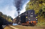 Schiebelok 44 0056 (44 1056) am Zug von 44 0093 bei Riestedt. (09.10.1978) <i>Foto: Dr. Uwe Knoblauch</i>