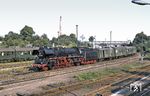 03 2235 fährt mit einem Personenzug in Aschersleben ein. (04.08.1978) <i>Foto: Robin Fell</i>