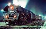 01 0521 steht vor einem Personenzug nach Camburg im Bahnhof Saalfeld. (21.02.1980) <i>Foto: Dr. Uwe Knoblauch</i>