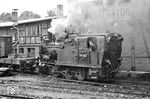Die ehemalige Lok 6 der Nordhausen-Wernigeroder Eisenbahn-Gesellschaft (NWE) - Baujahr 1914 - wurde im April 1949 vor der DR für die Harzer Schmalspurbahnen übernommen als 99 6101 einnumeriert. Hier rangiert sie im Bahnhof Wernigerode-Westerntor.  (28.06.1966) <i>Foto: Will A. Reed</i>