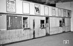 Provisorische Diensträume im alten Ludwigshafener Hauptbahnhof vor dem Umbau. (1952) <i>Foto: BD Mainz</i>