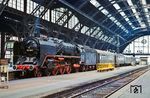 01 2204 mit E 802 aus (Sonneberg-) Saalfeld in Leipzig Hbf. (30.04.1980) <i>Foto: Dr. Uwe Knoblauch</i>
