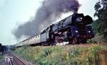 01 522 (Bw Erfurt P) beschleunigt hinter Bebra den D 199 auf dem Weg nach Gerstungen. (1968) <i>Foto: Robin Fell</i>