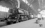 Mit P 3020 aus Saalfeld ist 01 0509 in Leipzig Hbf eingetroffen. (03.1977) <i>Foto: Burkhard Wollny</i>