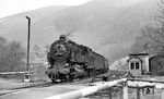 95 0028 mit P 18005 nach Sonneberg (Thür) kurz vor Hockeroda. (03.1977) <i>Foto: Burkhard Wollny</i>