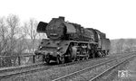Im Osterreiseverkehr 1972 tauchte zusätzlich die Magdeburger 41 1148 Lz in Helmstedt auf (leider keine 01), um den D 1033 (Hamburg - Magdeburg - Leipzig) zu übernehmen. (31.03.1972) <i>Foto: Burkhard Wollny</i>