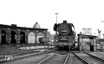 Die Magdeburger 41 1161 wendet auf der Drehscheibe des Bw Helmstedt. (31.03.1972) <i>Foto: Burkhard Wollny</i>
