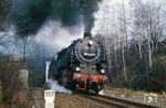 In der Ausfahrt von Unterlquitz wurde 95 0045 vor Dg 66483 erneut erwischt. (04.03.1978) <i>Foto: Hans-Jürgen Müller</i>