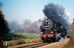 95 0041 mit P 18005 unterhalb von Schloss Eichicht zwischen Kaulsdorf und Hockeroda. (24.10.1979) <i>Foto: Hans-Jürgen Müller</i>