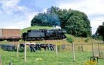 50 3646 mit Ng 61971 zwischen Raschau und Markersbach. (12.09.1987) <i>Foto: Wolfgang Bügel</i>