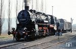 58 1207, eine badische G 12, im Bw Schwarzenberg/Erzgeb. (18.04.1976) <i>Foto: Joachim Schmidt</i>
