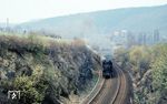 58 1758 mit P 3603 nach Johanngeorgenstadt am Brückenbergtunnel bei Schwarzenberg/Erzgeb. (17.04.1976) <i>Foto: Joachim Schmidt</i>