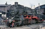 Eine klassische Porträtaufnahme der 58 1758 (Hanomag, Baujahr 1920) im Bw Riesa. (08.08.1967) <i>Foto: Klaus D. Holzborn</i>