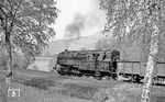 95 0037 dampft im Loquitztal auf Unterloquitz zu. (05.1977) <i>Foto: Burkhard Wollny</i>