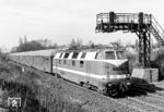 DR 118 018 vom Bw Berlin Ostbf bei Berlin-Altglienicke. (04.1977) <i>Foto: Karsten Risch</i>