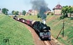 Der Ng 65319 von St Egidien nach Oelsnitz mit der Glauchauer 50 3519 war hingegen im Jahr 1988 noch "echter" Plandampf bei der DR. (15.05.1988) <i>Foto: Wolfgang Bügel</i>
