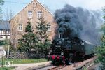 86 1501 kachelt mit P 19639 aus Schlettau durch Crottendorf. (15.05.1988) <i>Foto: Wolfgang Bügel</i>
