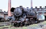 44 851 in ihrer Heimatdienststelle Bw Erfurt G. Die Lok blieb während ihrer gesamten Einsatzzeit vom 25.09.1942 bis zur Ausmusterung am 21.07.1982 ausschließlich in der RBD Erfurt beheimatet. (14.07.1967) <i>Foto: J. R. Broughton</i>