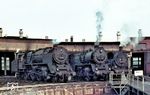 Lokparade im Bw Rostock mit den dort beheimateten 62 006, 50 3705 und 38 3804.  (12.07.1967) <i>Foto: J. R. Broughton</i>