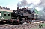 86 1738 (Bw Halle P) setzt im Bahnhof Gerbstedt um.  (05.1973) <i>Foto: Joachim Claus</i>
