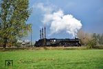 Leider ist nicht übermittelt, aus welchem Bahnhof hier die Oebisfelder 41 1148 ausfährt. (12.10.1984) <i>Foto: Dr. Uwe Knoblauch</i>