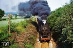 52 8147 kachelt mit einem Personenzug von Haldensleben nach Weferlingen aus Bodendorf. (06.1978) <i>Foto: Dr. Uwe Knoblauch</i>