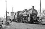 Die pr. G 8.1 "5271 Hannover" (Hanomag, Baujahr 1917) ging 1918 als Reparationsleistung an die AL (Administration des chemins de fer d'Alsace et de Lorraine) ins Elsaß. Die SNCF übernahm sie 1938 als 1-040-D-110 in ihren Bestand. Nach dem Zweiten Weltkrieg befand sich die Lok im Bestand der Deutschen Reichsbahn (DR) in der DDR. Diese ordnete sie als 55 5110 ein, obwohl im Westen die originale 55 5110 noch im Einsatz war. Am 28.07.1972 wurde sie in Senftenberg ausgemustert. (15.02.1971) <i>Foto: Michael Malke</i>