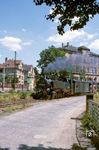 99 1794 mit einem Schmalspurzug auf der seit 1998 so bezeichneten "Lößnitzgrundbahn" nach Radeburg in Radebeul.  (1988) <i>Foto: Manfred Elster</i>