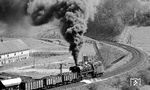 Auch für die Schublok 44 0601 ging es bei Milbitz nochmals richtig zur Sache. (04.1977) <i>Foto: Burkhard Wollny</i>