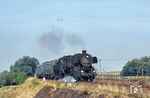 52 4045 vom Bw Salzwedel mit einem Personenzug kurz vor Stendal.  (09.1975) <i>Foto: Alan Orchand</i>